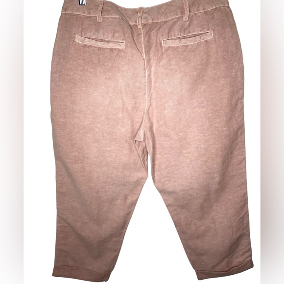 Coldwater Creek NWT Pale Mauve Lace Trim Cuffed Ankle Pant - Size 10 - Picture 13 of 16